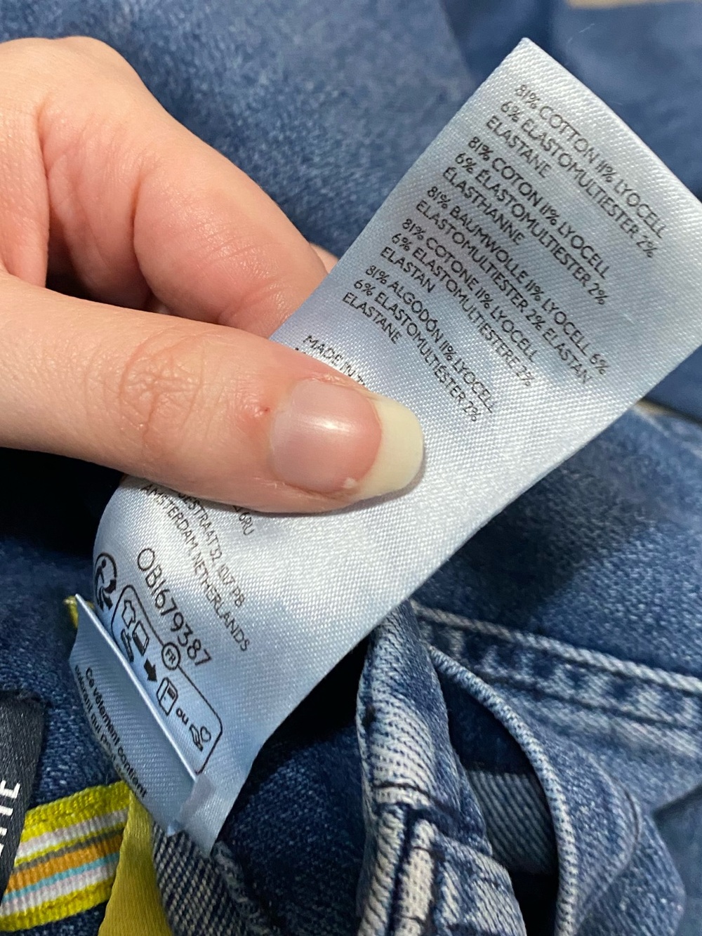 Maeve Anthropologie The Colette Wide Leg Crop Jeans Blue Patch Pocket Size 26 - Picture 6 of 11